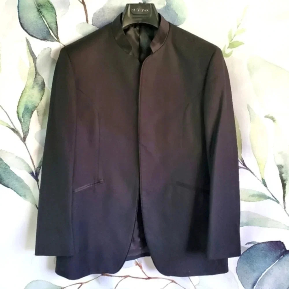 FERRECCI | Uomo Mirage Super 150 Suit/Tuxedo Jacket in Black sz 40S